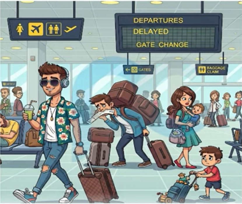 Airport scene