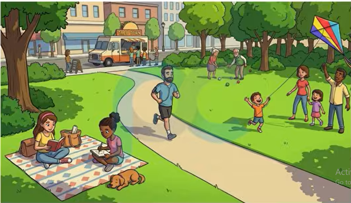 Different Activities in a park