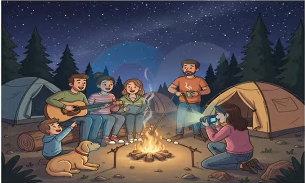 Camping scene