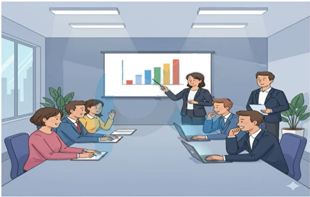 Corporate presentation scene