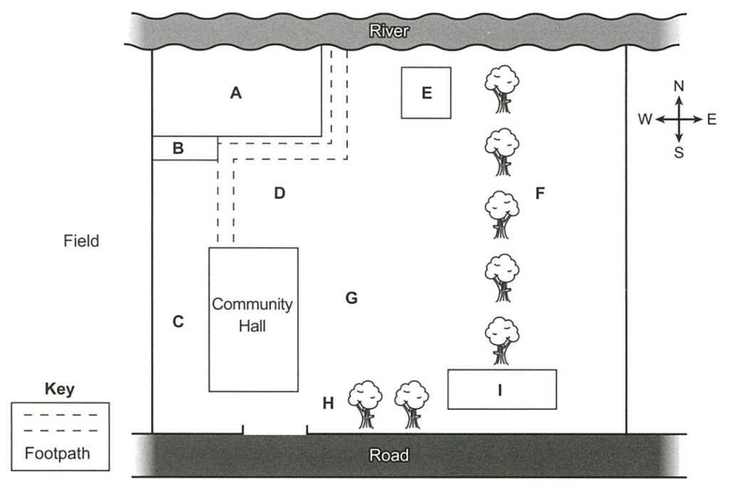Map for Questions 15-20